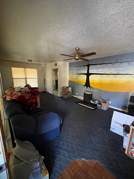 Living room renovation project – painting and remodeling